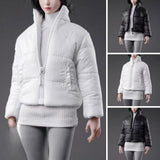 1/6 Scale Female Trendy Coat Down Jacket Model for  Action Figure 12" Model