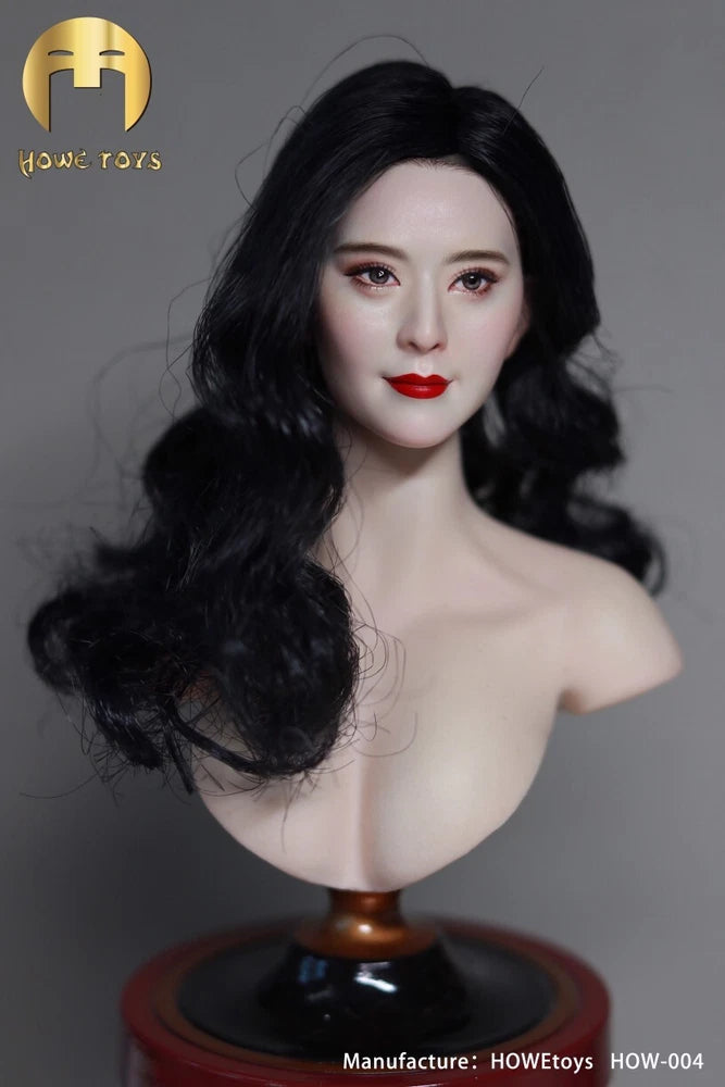 howetoys 1/6 how004 Fan Bingbing Head Carving Plant Hair Model Model