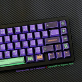 EVA-01 Mecha-01 EVANGELION PBT Keycaps 78keys set for 61 68 Mechanical Keyboards Model