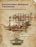 Steam Voyage Mortise & Tenon Transmission Model - DIY Wooden Mechanical Blocks Model