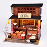 Wooden Miniatures 1:24 Scale Tofu Square Model DIY Assembly Furniture Doll House Model