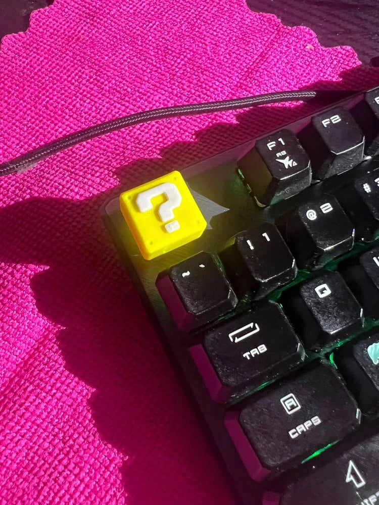 Mario Question Block Keycap for MX Switches MADE IN USA! Model