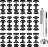 Snap Fastener Kit - 40 Pieces 5/8 Inch Snaps for Leather, Bags, Jeans, Fabric Model