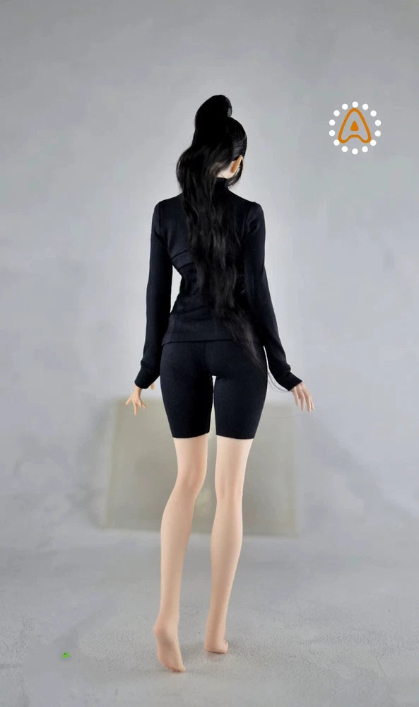 1/6Women tight-fitting body  elasti Sport clothes Model  Fit 12"  Figure toy Model