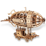 DlY 3D Wooden Puzzle Handmade Airship Assembly Model Building Kit Kids Toy Model