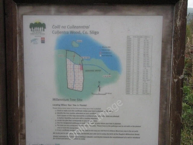 Photo 6x4 Information board, Inishfree Killerry Sign displaying the site  c2009 Model