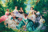 DIY Counted Cross Stitch Kit "Empress Eugenie surrounded by maids of honors" Model
