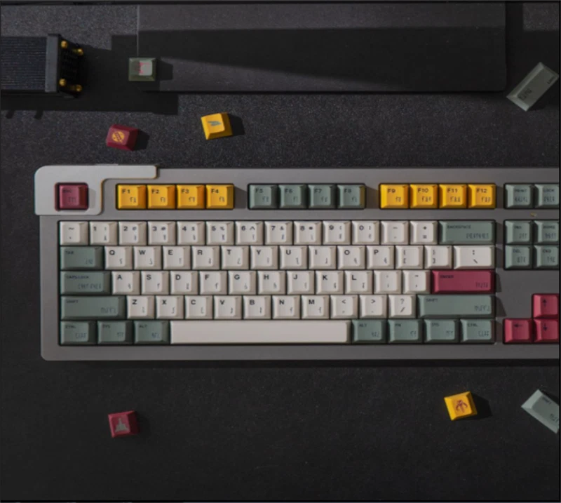 1 SET GMK Star Wars Boba Fett  Height Keycap PBT Key Caps For Mechanic Keyboard Model