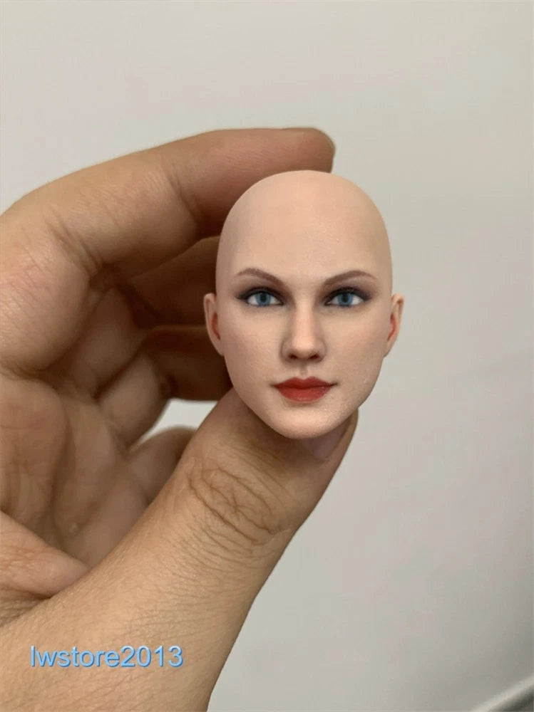 US 1/6 Beauty Girl Bald Head Sculpt Carved For 12" Female Action Figure Body Model