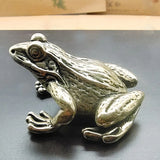 Solid Brass Frog Figurine Statue House Office Decoration Animal Figurines toy~ Model