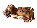 UGEARS Wooden 3D Puzzle Mechanical Car Model Drift Cobra Assembled Read below Model
