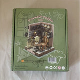 Transit Coffee Modern Cafe Room Box DIY Kit Miniature Dollhouse Model S2301 Model