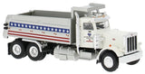 Brekina Peterbilt 359 Dump Truck White American Track #86293 HO 1/87 Scale Model