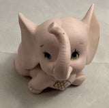 Kelvins Pink Porcelain Elephant Figurine Ring Holder Display Collectible Fun Model