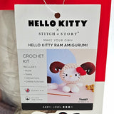 Hello Kitty Ram Amigurumi Crochet Kit Sanrio Stitch & Story Beginner DIY Gift Model