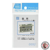 NEW Advance Z Gauge 0052 Station Concrete Paper Structure Kit Model