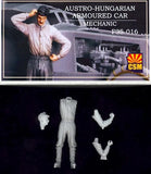 Copper State Models 1/35 AUSTRO-HUNGARIAN ARMORED CAR MECHANIC Resin Figure Model