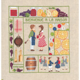 Le Bonheur des Dames counted cross stitch kit "Welcome September", 21x23cm, DIY Model