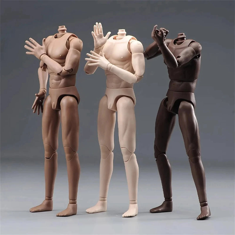 3pcs 1/6 DT001 DT002 DT003 Action Figure Body Muscular Soldier Model Doll 12" Model