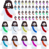50 Pcs Little Jesus Figures?C Rubber Mini Jesus Figurines in Bulk Christian Doll Model