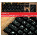 ABS or PBT Keycaps for CORSAIR K70 LUX/K70 RGB/K95 Mechanical Keyboard US layout Model