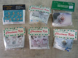 Vintage 1990's Merri Mac Beaded Ornament Kit Lot (6) Sealed Kits DIY Model