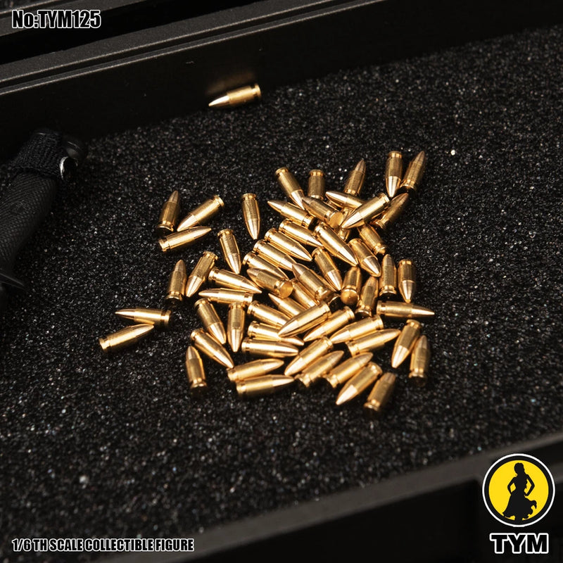 1:6 TYM125B 60pcs Pistol Gun Bullets Model For 12inch Soldier Action Figure Body Model
