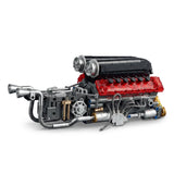 V12 Ferrari Daytona SP3 DOHC Internal Combustion Engine Model Kit gift 759 PCS Model