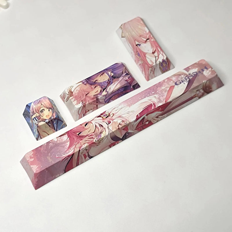 Four Keys Heat-sublimation Personalized Keycaps For Spacebar/ESC key/Enter key Model