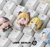 Blue Archive Theme Resin KeyCaps for Mechanical Keyboard Keyboard Cap 1Pcs Model