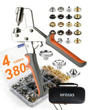 Snap Fasteners Kit,Heavy Duty Fastener Tool and 100Set 15mm Marine Snaps | St... Model
