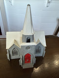Vintage Plasticville Cathedral Church Kit Assembled. For Train Set Up Display. Model