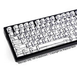 Simple White PBT Keycaps Set Hand-drawn Manga For Cherry MX Mechanical Keyboards Model