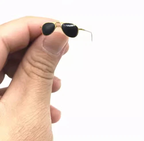 1/6 Scale Black Aviators Sunglasses Glasses Model for 12" Action Figure Model
