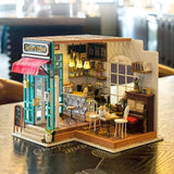 Robotime Rolife Simon's Coffee Shop DG109 DIY Miniature House Room Kit SEALED Model