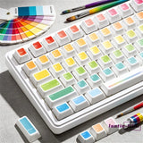 Color Card Ceramic Keycap 120 Cherry Height Keycaps New for Cherry MX Keyboard Model