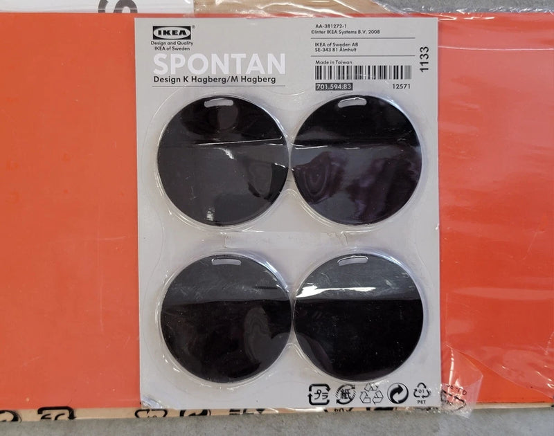 NEW 2008 Rare 30" IKEA ORANGE SPONTAN Magnetic Message Wall Board + 4 Magnets Model