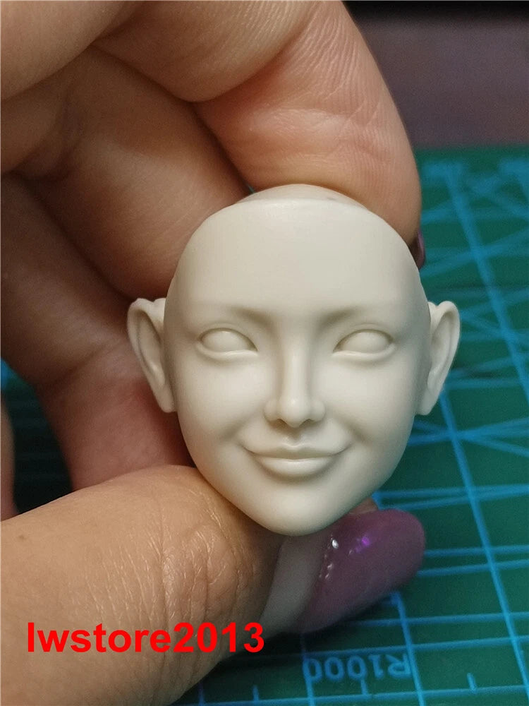 1:6 Smile Girl Head Sculpt Carved For 12" Female PH TBL Action Figure Body Toys Model