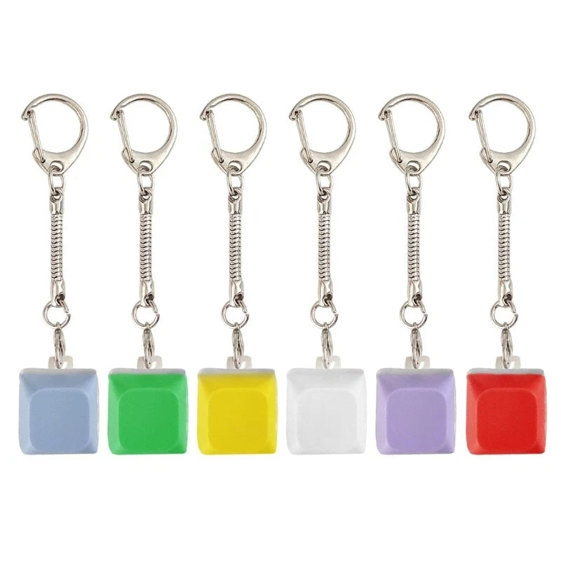 1PC 1Key LED Light Keyboards Clicks Toy Keycap Tester For Stress Relief Keychain Model