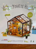 Rolife Cathy's Flower House DIY Miniature Greenhouse Kit 14+ New & Sealed Model