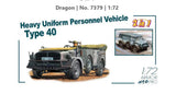 DRAGON 7379 1/72 Heavy Uniform Personnel Vehicle Type 40 ??2 in 1??Model Kit Model