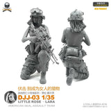 1/35 resin figures model Seal female soldier unassembled unpainted Model