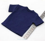 1/6 Dark Blue Trendy Loose T-Shirt Model Fit for 12" Action Figure Model