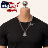 1/6 Silver Star Pendant Necklace Chain For 12