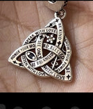 Celtic Knot S925 Silver Trinity Weave Charm  Moon Bind Rune Protection Witch New Charms