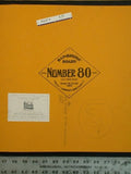 Photo:Bainbridge Board Number 80 Orange Stained Glass Design Drawing 1900s Model