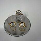 VTG Swarovski Crystal Memories Classics Miniature Tea Pot & Cups Figurine 1¡± Model