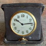 1934 Waltham 8 Day Mechanical Wind Up Travel Clock Model 1926 ~ Needs Service Model