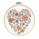 Design Works counted cross stitch kit with hoop "Floral Heart", Diam. 15cm Model