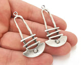 2 Ethnic Dangle Antique Silver Plated Charms jewelry Accessories G25946 Charms